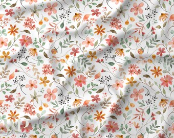 Botanical Dream Fabric, Botanical Reverie Fabric, Floral Fabric, Watercolor Floral Fabric, Oeko Tex Cotton, Dressmaking Fabric, Home Decor