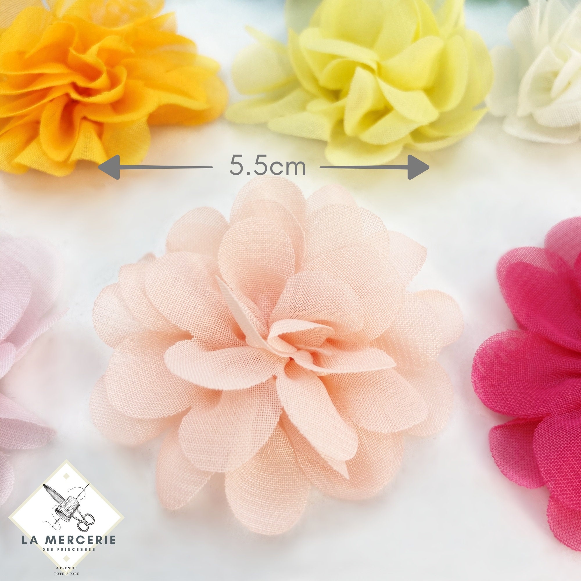 Flores artificiales tela de gasa para coser adornos - Etsy España Flores artificiales tela de gasa para coser adornos - Etsy España