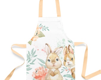 Panneau pour création d'un tablier de cuisine Bunny taille 2-5 ans  100% coton premium Oeko-Tex