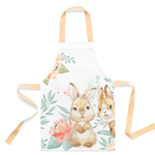 Panneau pour création d'un tablier de cuisine Bunny taille 2-5 ans  100% coton premium Oeko-Tex