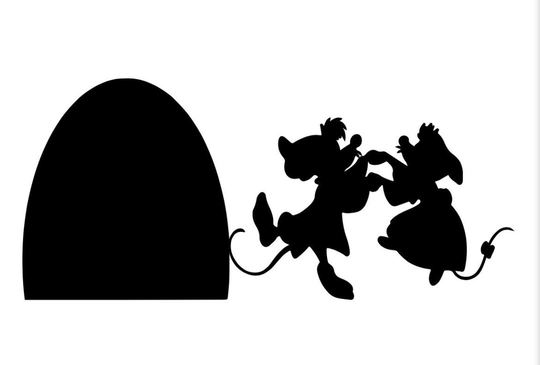 Cinderella Mice Wall Sticker - Etsy