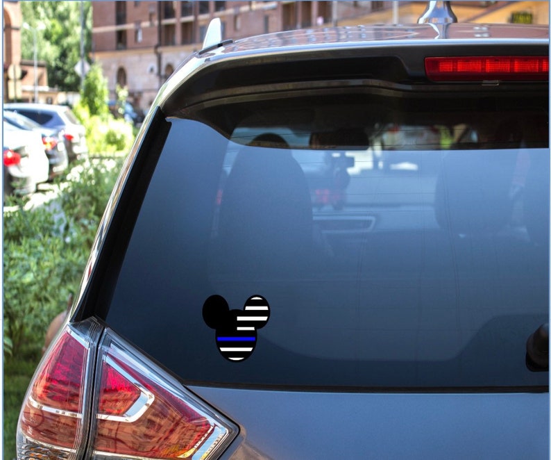 Mickey or Minnie Thin Blue Line Sticker - Etsy