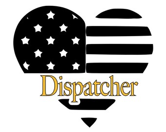 Dispatcher Heart Vinyl Decal