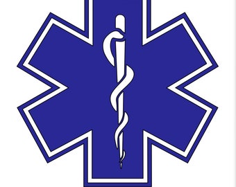 Star of Life EMS Vinyl Decal