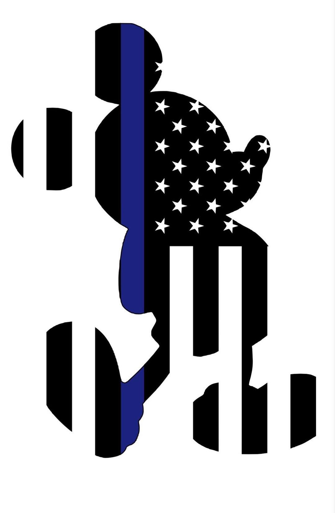 Mickey Mouse Thin Line Decal - Etsy