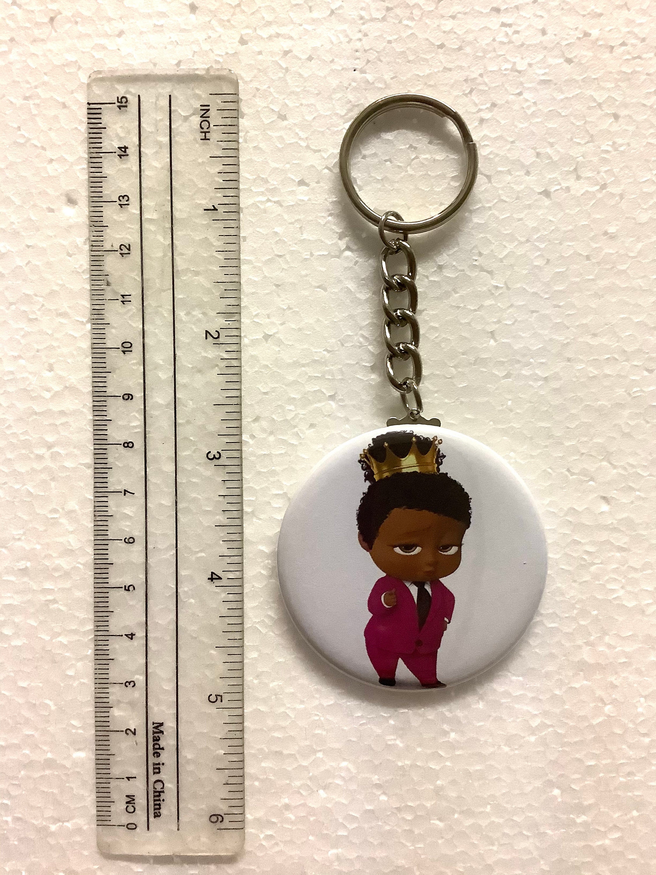 Black Boss Baby Girl Key Chains 2.25 In. Diameter Party Favors Etsy Australia