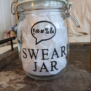 Swear Jar Savings jar/Piggy bank