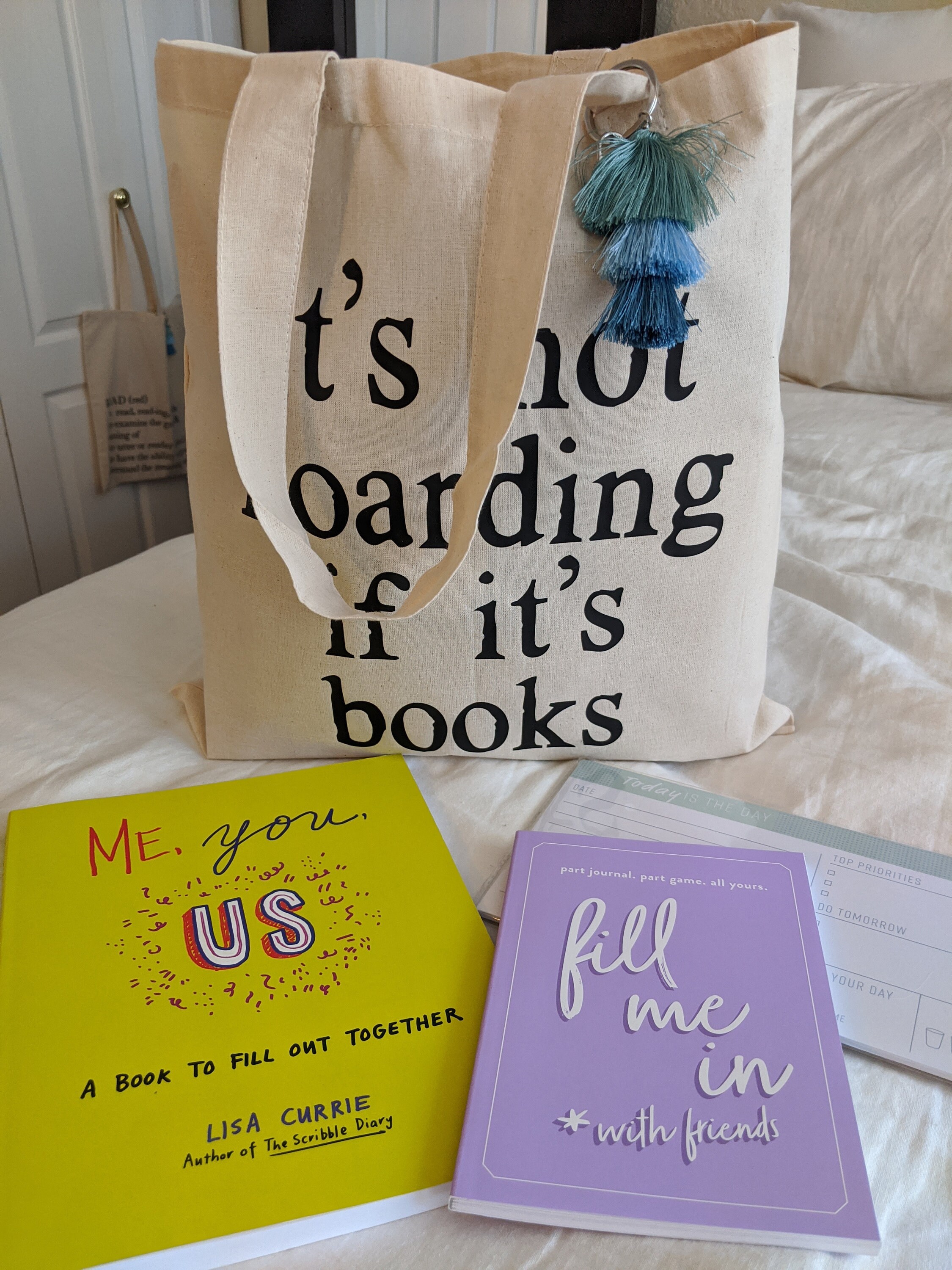 It's Not Hoarding If Its Books Tote Bag/cotton Canvas Bag - Etsy