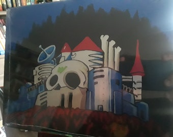 Mega Man 2 Dr Wily's Castle Aluminum Print 8x10