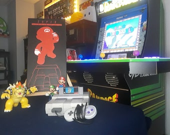 Super Nintendo featuring Mario 10x20 Painting