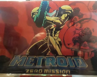 Metroid zero mission Samus (alternative box art) Aluminum Art Print (standard comic book size)