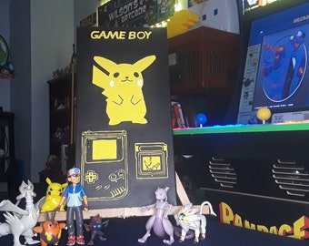 Game Boy featuring Pikachu 10x20 Painting