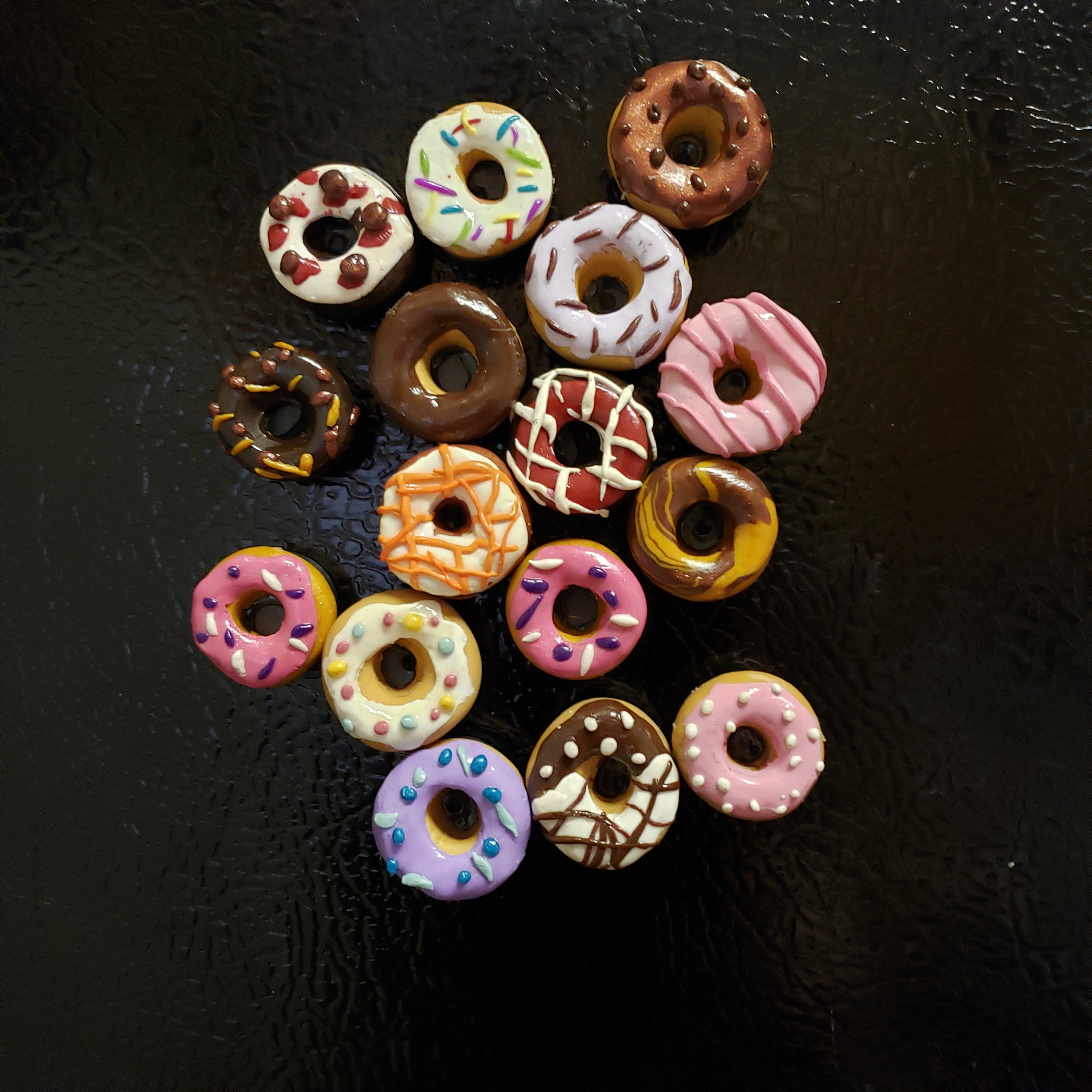 SET OF 4 Donut Doughnut Random Colors and Styles Etsy