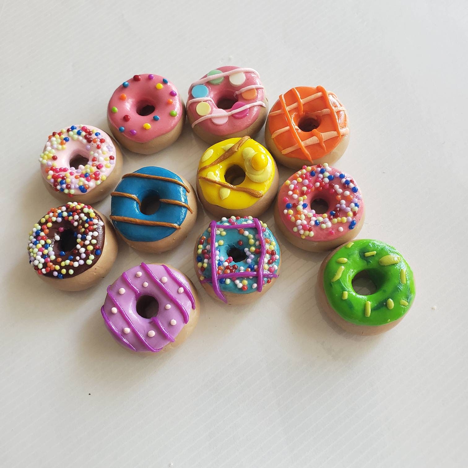 SET OF 2 donut doughnut hook random colors and styles Etsy
