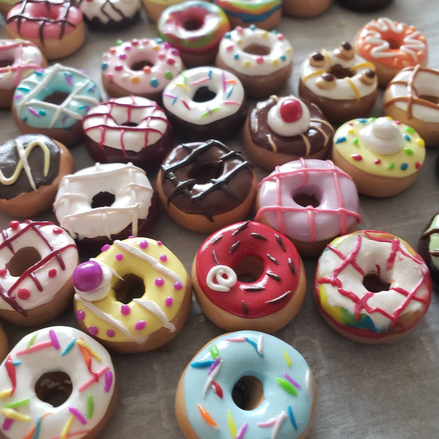 SET OF 2 donut doughnut hook random colors and styles Etsy