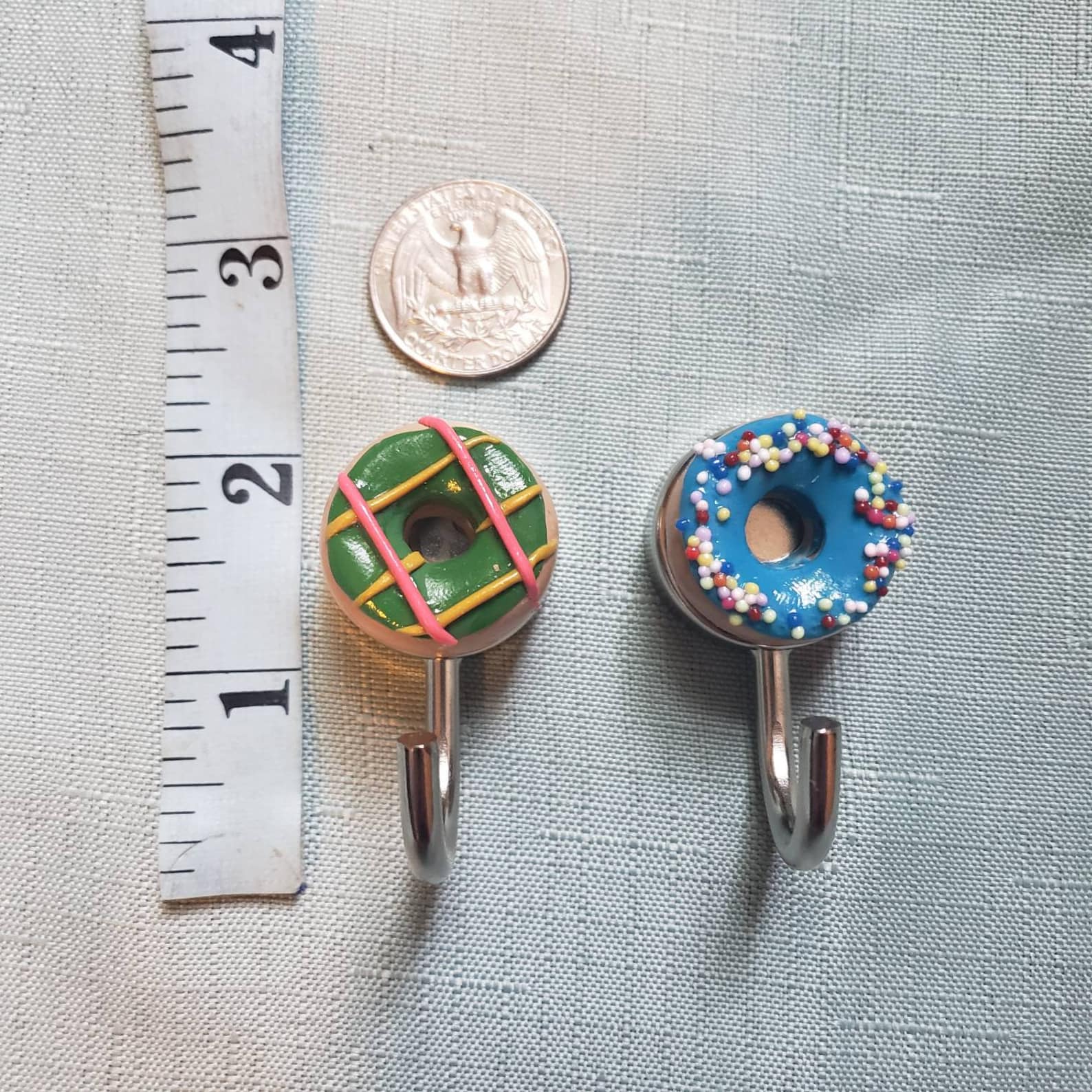 SET OF 2 Donut Doughnut Hook Random Colors and Styles Etsy
