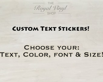 Custom Vinyl Stickers. Personalized Outdoor, Instagram, Customized Company Team Club, Car Truck Window, Mailbox, Advertisement, DOT Sticker