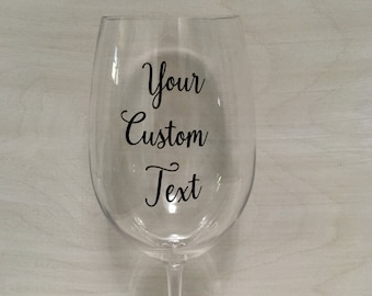 21oz Customizable Indoor Outdoor Acrylic Plastic Wine Glass Gift, Birthday, House Warming, Wedding, Bachelorette Party, Mother's Day Gift