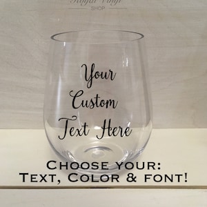 vinyl wine glasses The One Glass – Back to the South Bling