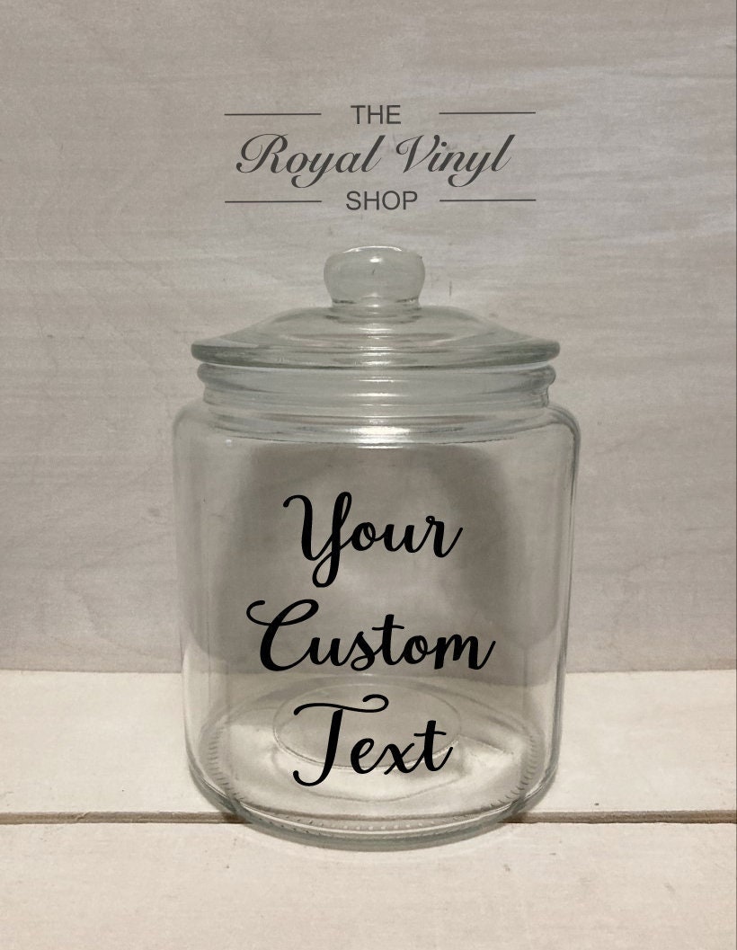 Personalized Air Tight Acrylic Cookie Jar 