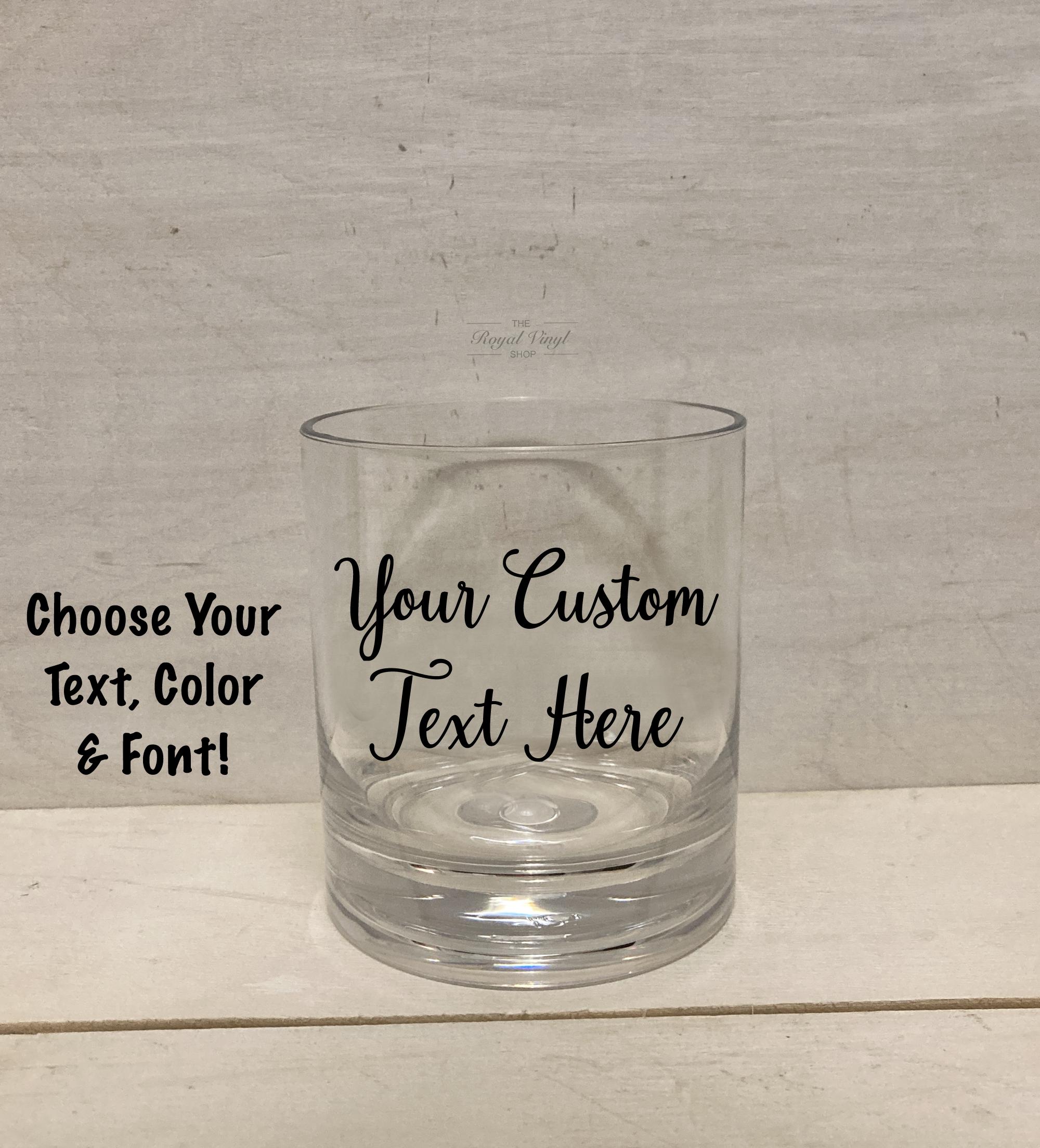 12.5oz Customizable Indoor Outdoor Acrylic Unbreakable Plastic Whisky Glass. Personalized Easter Gift Idea For Whisky Lover.