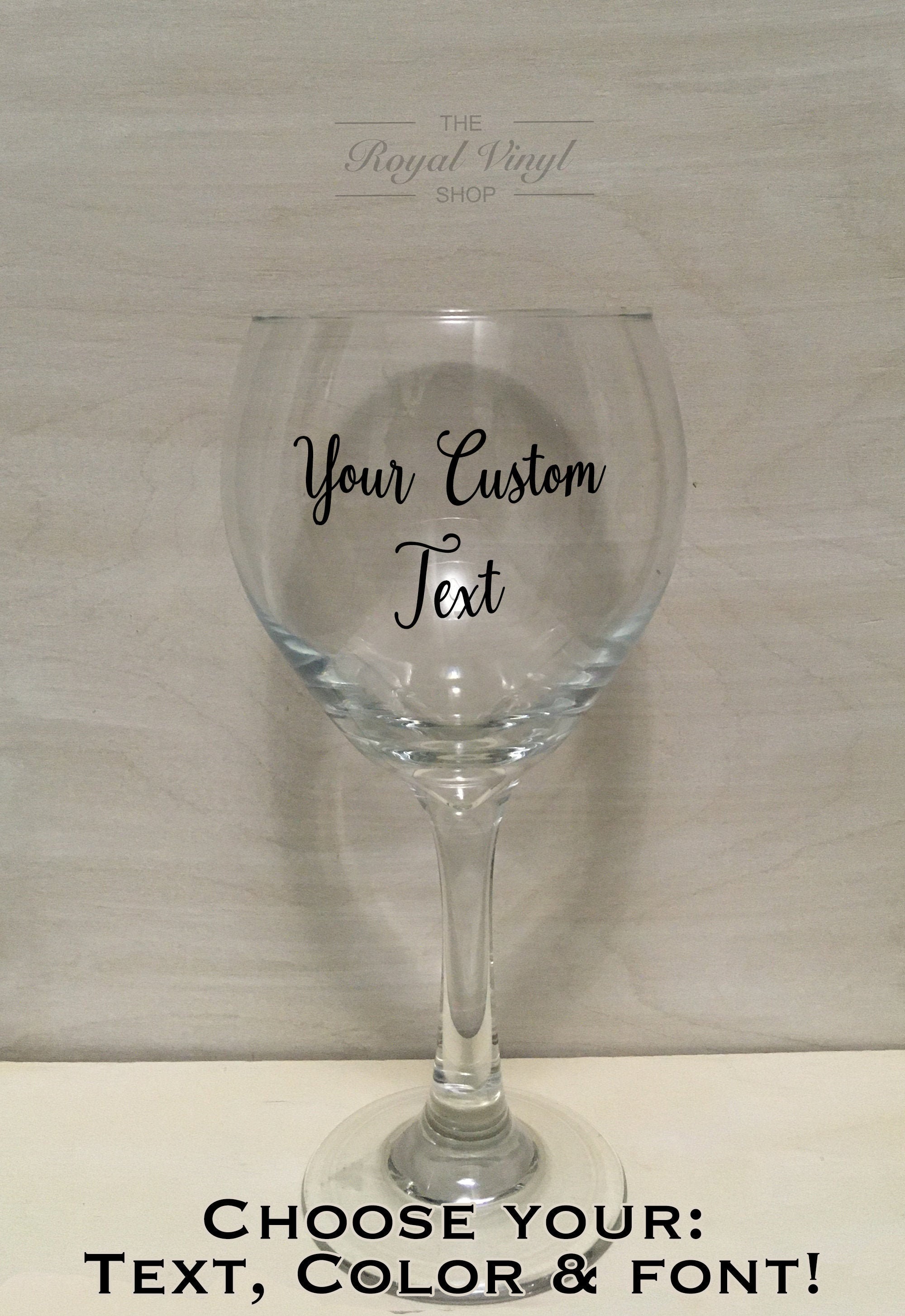 20oz Red Wine Customizable Glass. Personalized Present. Custom Birthday Engagement Anniversary Gift. Wedding / Bachelorette Party Favor
