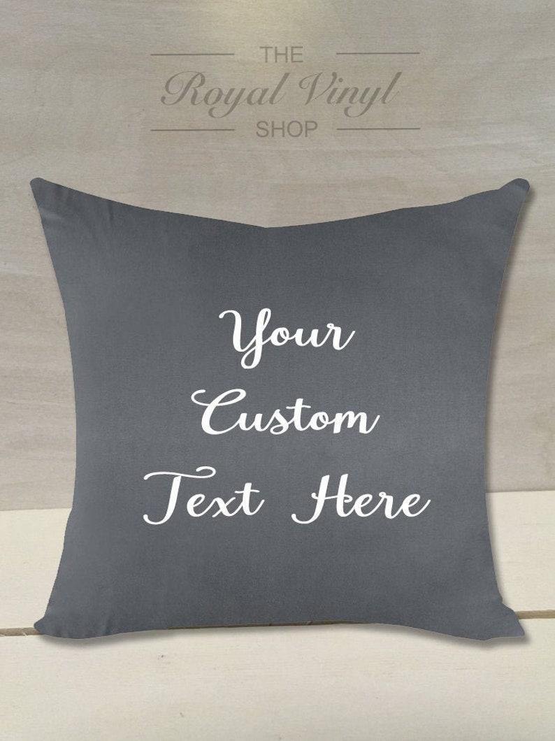 20 Stuffed Gray Customizable Throw Pillow Personalize Custom Home Dorm Decor House Warming Anniversary Wedding Shower Gift St Patrick/'s