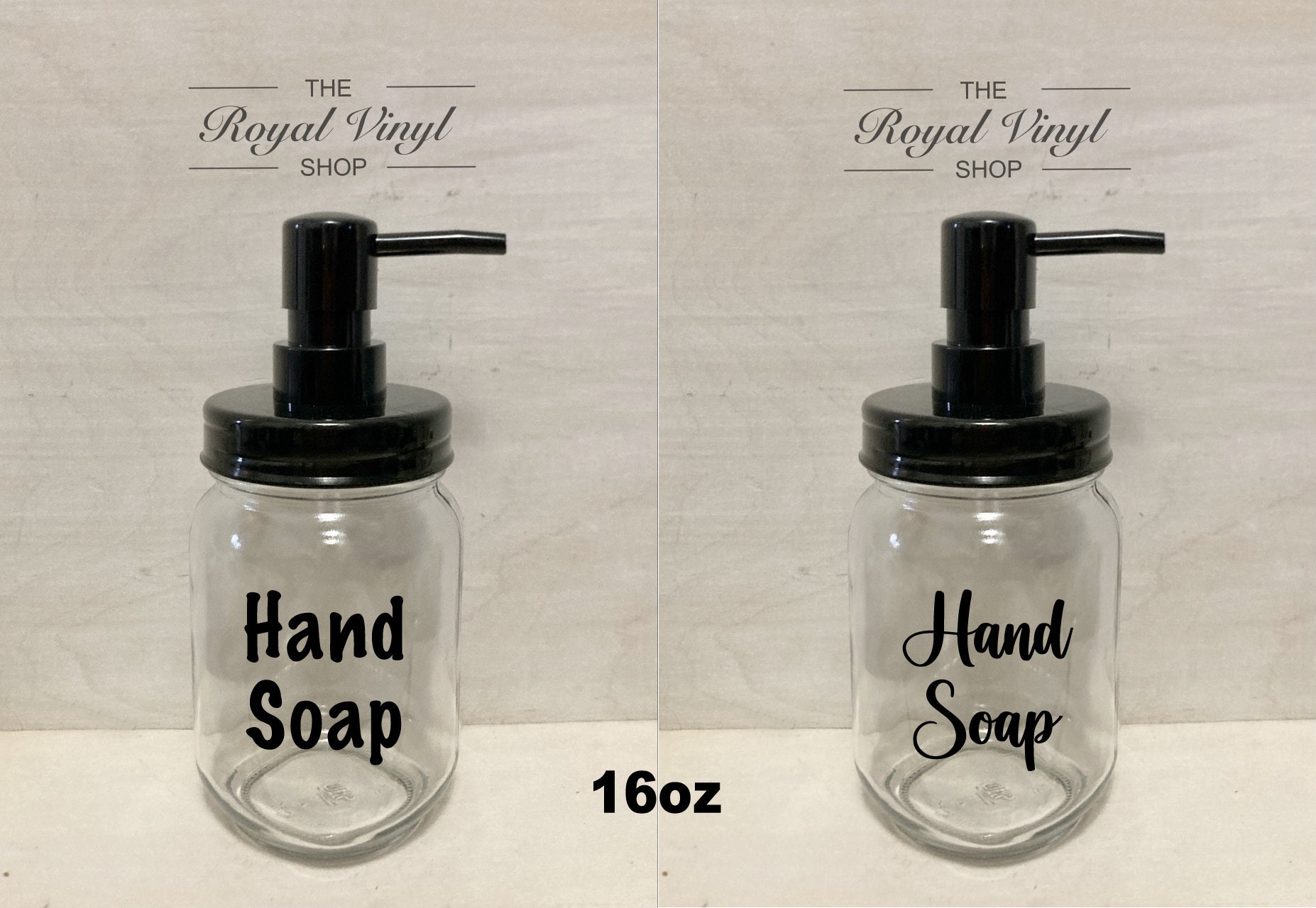 16oz or 32oz Liquid Soap Dispenser Glass Mason Jar.  Home Decor - Bathroom or Kitchen - Farm House Decor - House Warming, Easter Gift Idea