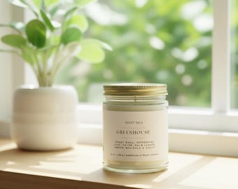 Luxury Hand-Poured Coconut Soy Candle | 9 oz Clean-Burning, Long-Lasting | Premium Scented Candle | Eco-Friendly Gift