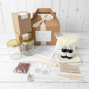 Deluxe Candle Making Kit | Create Your Own Signature Candles | Luxury Soy Wax DIY Experience | Sophisticated Gift | Self Care Box image 1