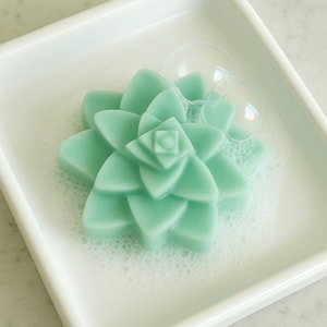 多肉植物石鹸のブライダルシャワーの記念品、多肉植物石鹸の記念品、ヤギミルク石鹸の植物石鹸のミニ石鹸の記念品、花の香りの石鹸の記念品バッグ
