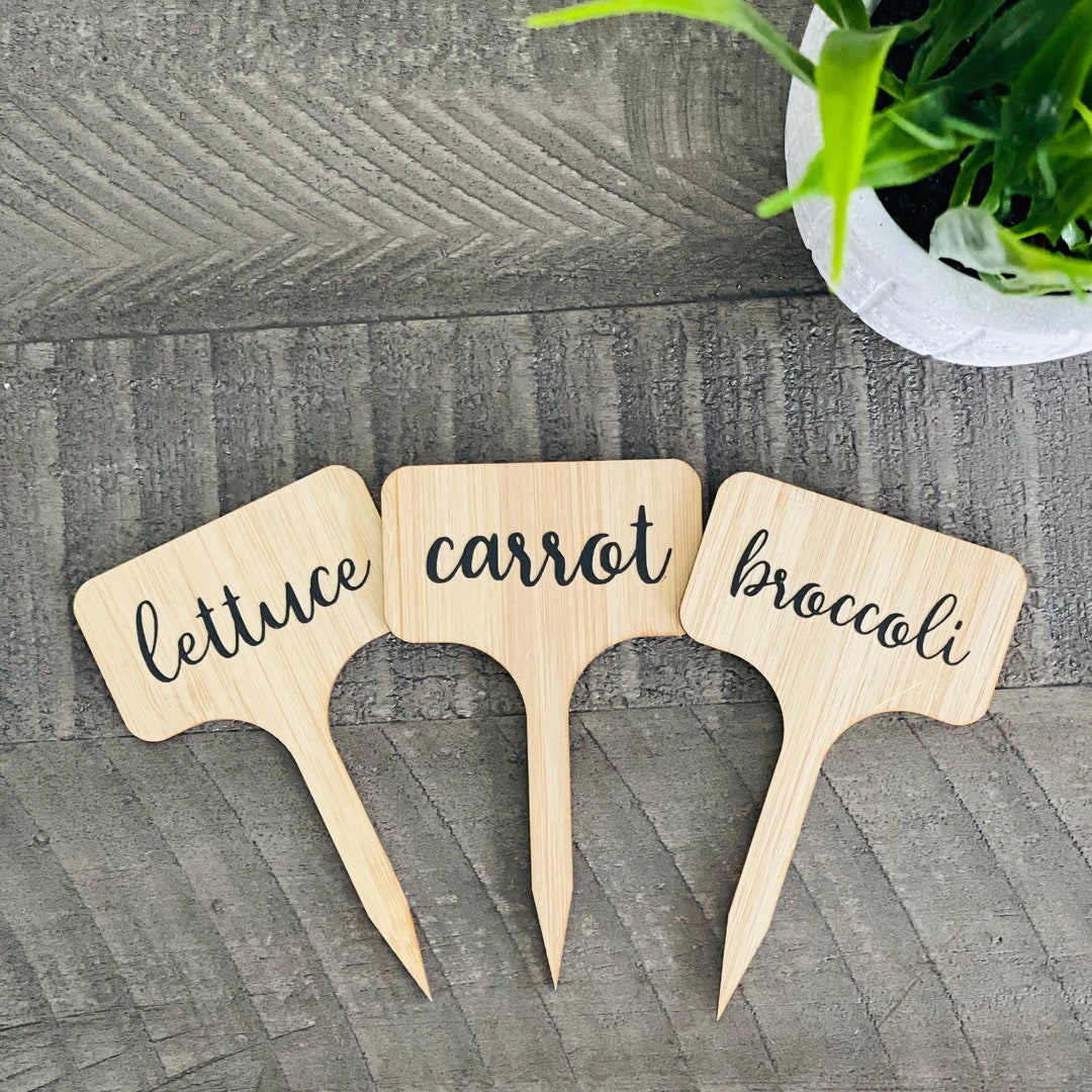 Garden Markers Garden Marker Stakes Bamboo Garden Stakes Garden Labels