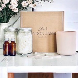 DIY Luxury Candle Making Kit with Soy Wax Premium Handmade Candle Crafting Set Candle Making Supplies Deluxe Candle Kit