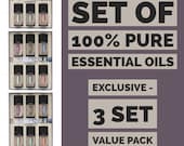 Scent and Soul - 6 x Top Picks Pure Essential Oil pack - Commercial grade - Aromatherapy -3 Pack Value Pack