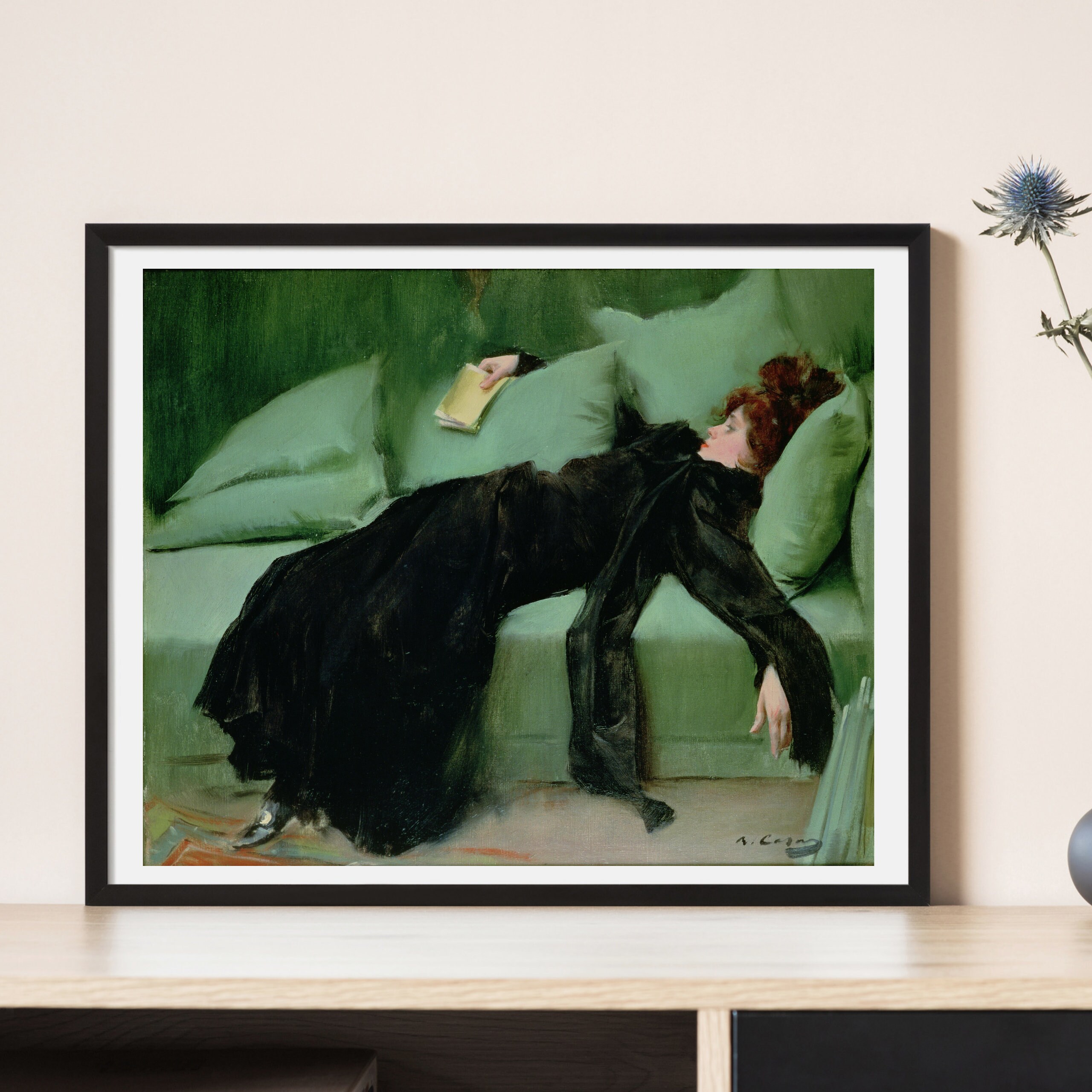 Decadent Young Woman by Roman Casas 1899 - After the Dance - Woman on ...