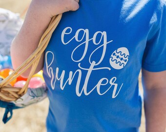 Kid's Egg Hunter Easter Shirt, Easter Gift for Toddler, Good Friday, Personalized Easter Tee Shirt, Easter Outfit, Matching Easter T-Shirts