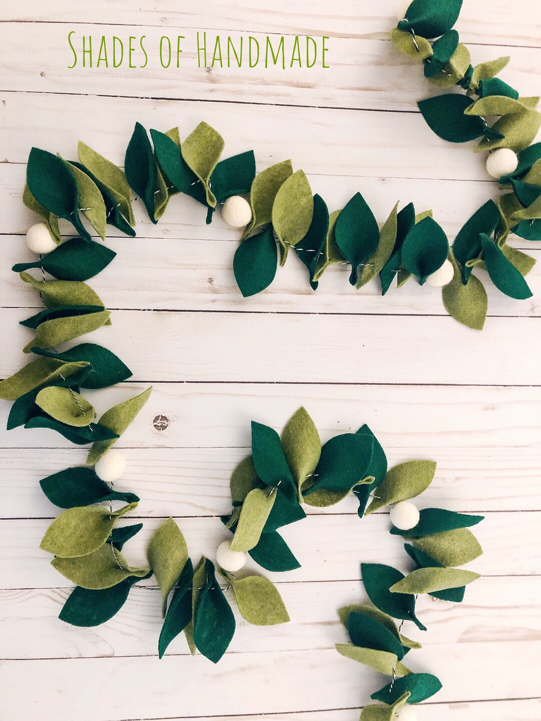 Green Leaves Garland Greenery Can Be Personalized - Etsy