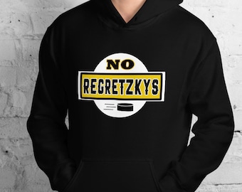 No Regretzkys LetterKenny Fan Art Jersey Hooded Sweatshirt | No Regrets Gretzky Jersey Letter Kenny Hoodie