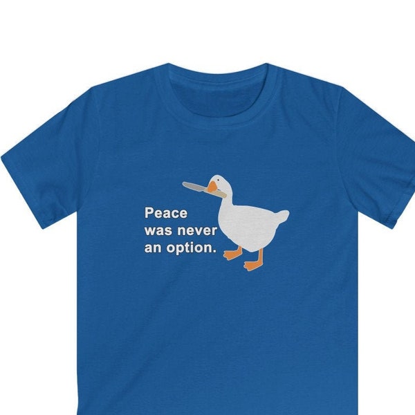 Peace Was Never an Option Shirt | Untitled Goose Kids T-Shirt
