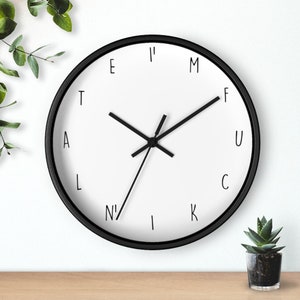 I&#39;m F*cking Late Wall clock | Clock for People Who are Always Late | Funny Clock | Adult Mature Cussing Swear Clock