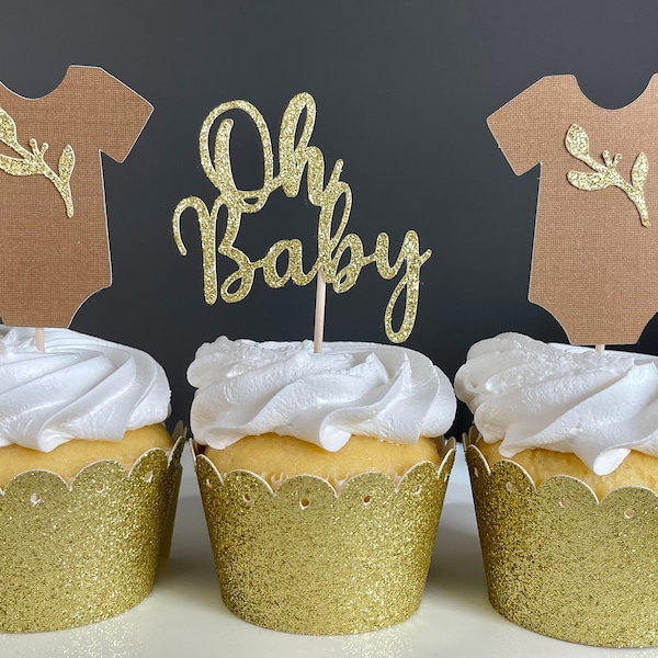 Woodland Cupcake Toppers Etsy