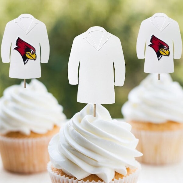 White Coat Cupcake Toppers, Medical Cupcakes ,White Coat Ceremony, Med School Graduation, Nursing School, Pharmacy, PA, College Cupcakes