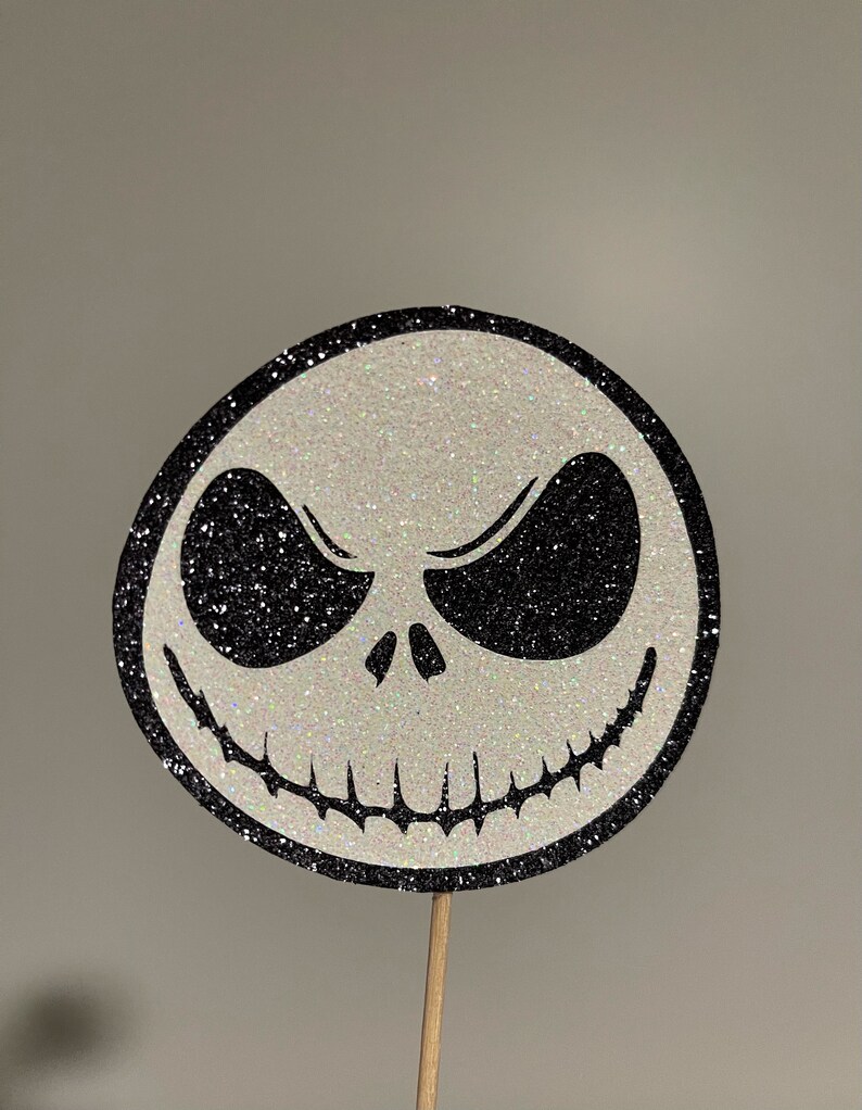 JACK SKELLINGTON Inspired Cupcake Toppers Birthday Baby Etsy