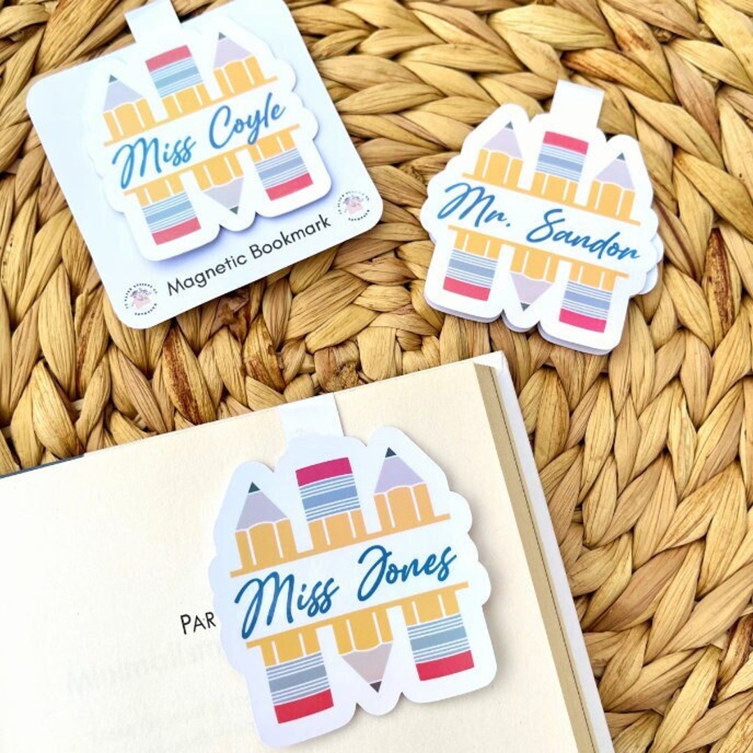 PERSONALIZED Bookmark for Teachers Bookish Gifts Etsy