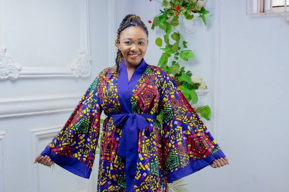 African Print Kimono Dress / AYONI KIMONO DRESS