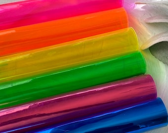 JELLY FAUX LEATHER | Synthetic Sheet | Size 7X13 | Hair Bows |