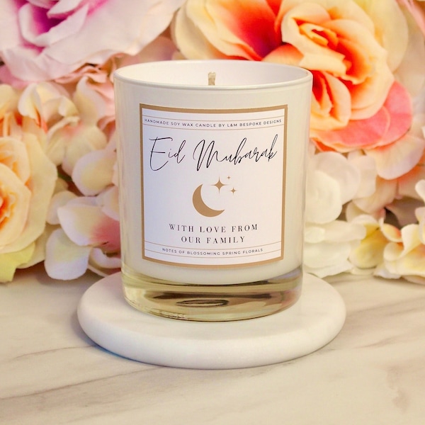 Eid Mubarak Gift, Eid Gift, Islamic Eid Gift, Eid Candle, Personalised Eid Gift