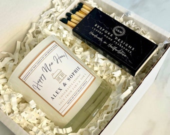 New Home Gift Set - New Home Candle - Housewarming Candle And Matches Gift Set - Send Direct Gift Set