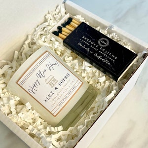 New Home Gift Set New Home Candle Housewarming Candle And Matches Gift Set Send Direct Gift Set image 3