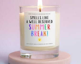 Teacher Candle - End Of Term Summer Break Thank You Gift